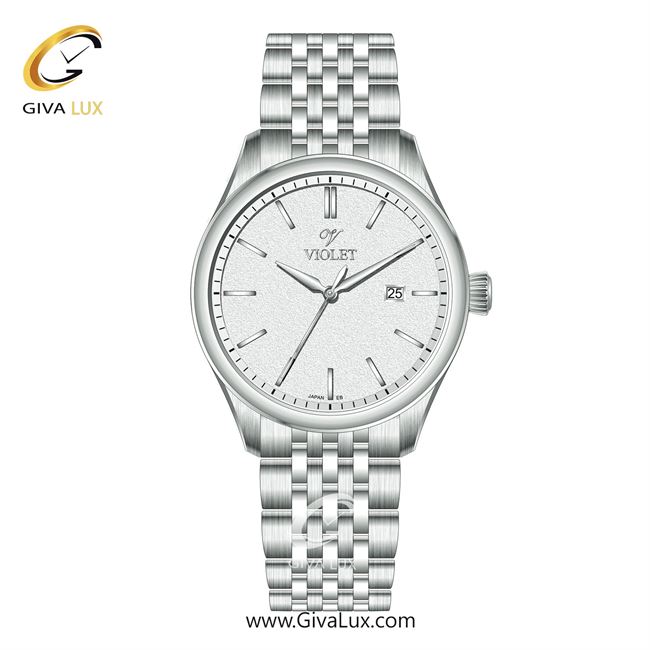 ساعت مچی اورجینال مردانه ویولت VIOLET نقره ای | نقره ای| نقره ای| کد رفرنس 0629